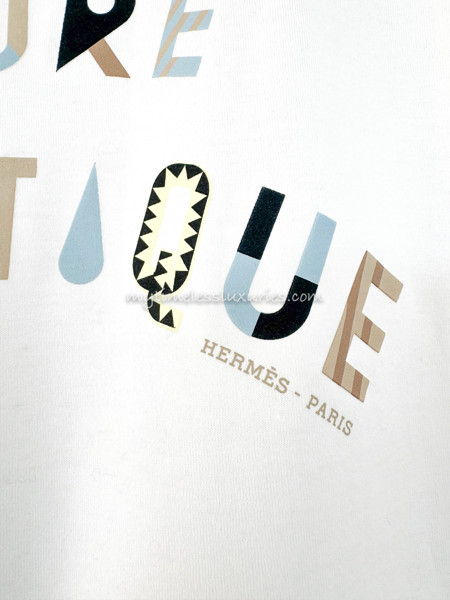 エルメス HERMES FIGURE ARTISTIQUE 3H4609DL Tシャツ Figure Artistique