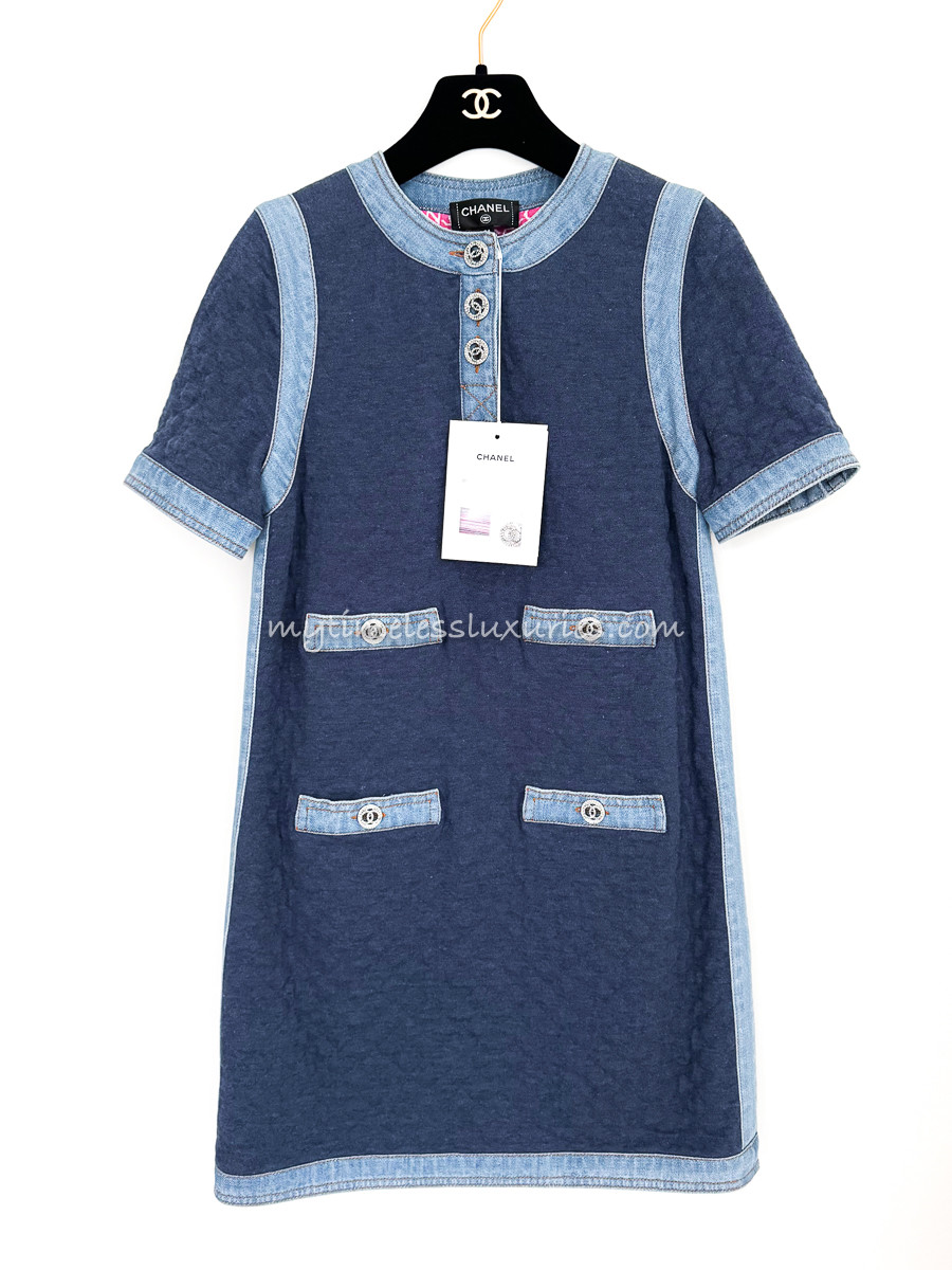white christmas dresses Kit Washed Black Denim Drop Waist Mini Dress main image 0
