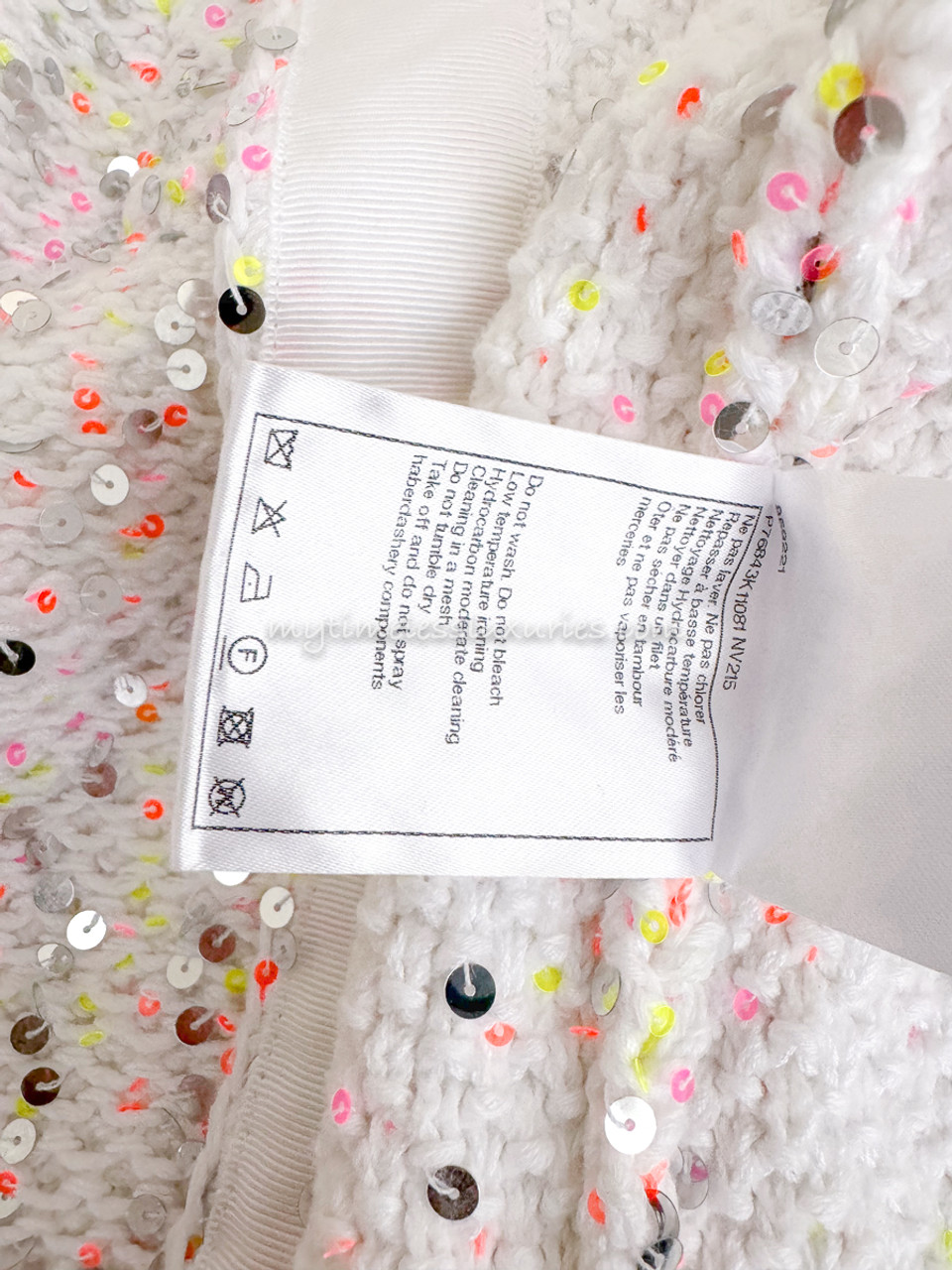 CHANEL 24P Sequin Embellished Knit Jacket *New - Timeless