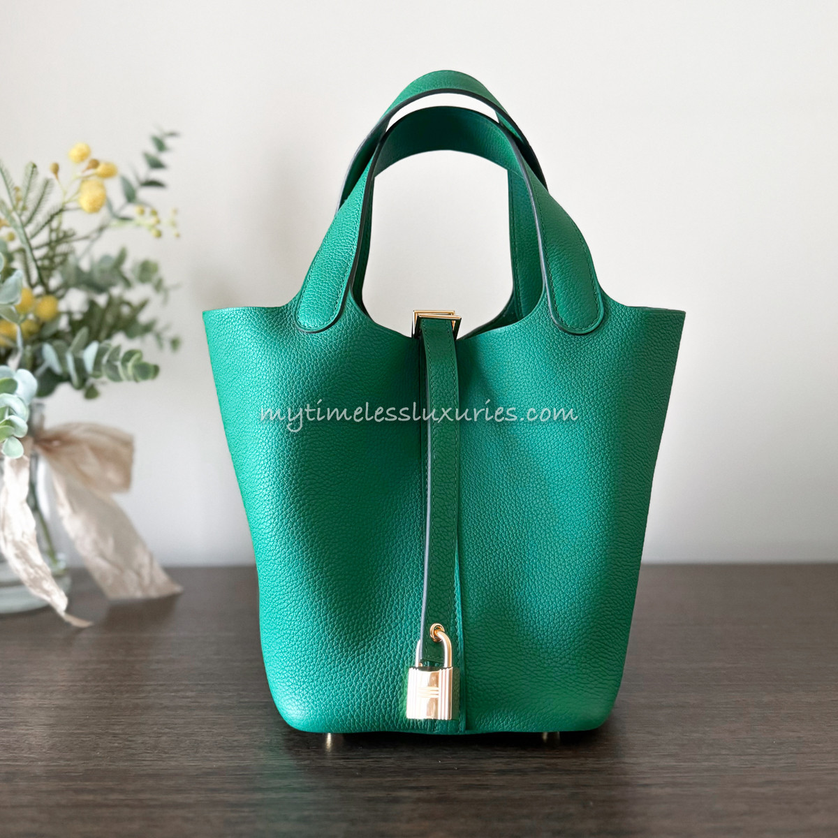 HERMES Picotin 18 Vert Jade GHW U *New - Timeless Luxuries