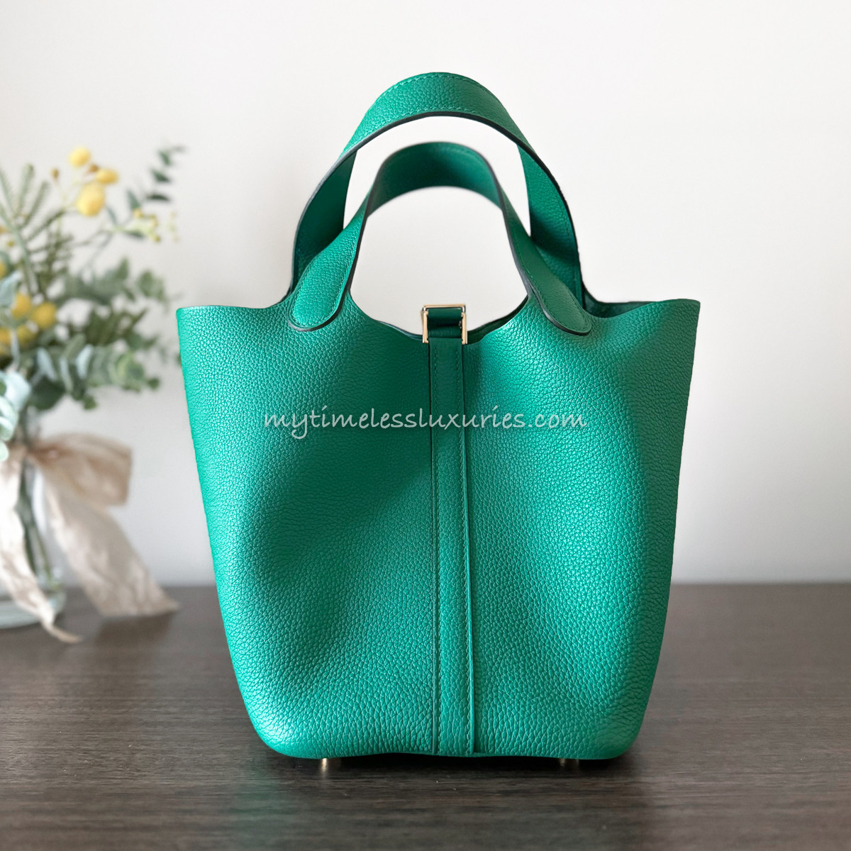 HERMES Picotin 18 Vert Jade GHW U *New - Timeless Luxuries
