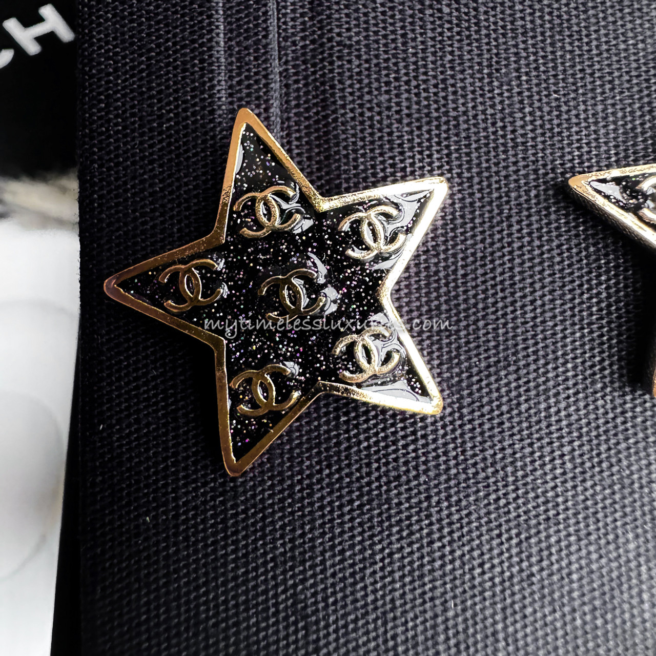 エレガント◆黄金の星が輝く♪【CHANEL】24C クルーズ ブローチ CHANEL 24C Star Earrings *New - Timeless Luxuries