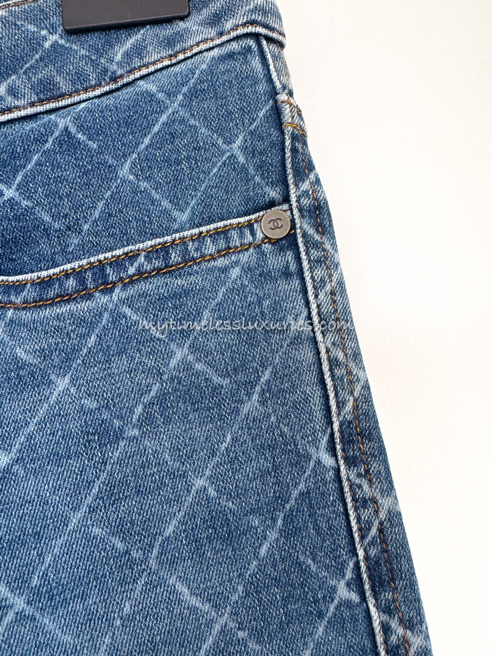 34サイズ CHANEL 17P スリム ジーンズ デニム アンクル CHANEL 17P Jeans Slim Jeans Ankle Zip 34 - Timeless Luxuries