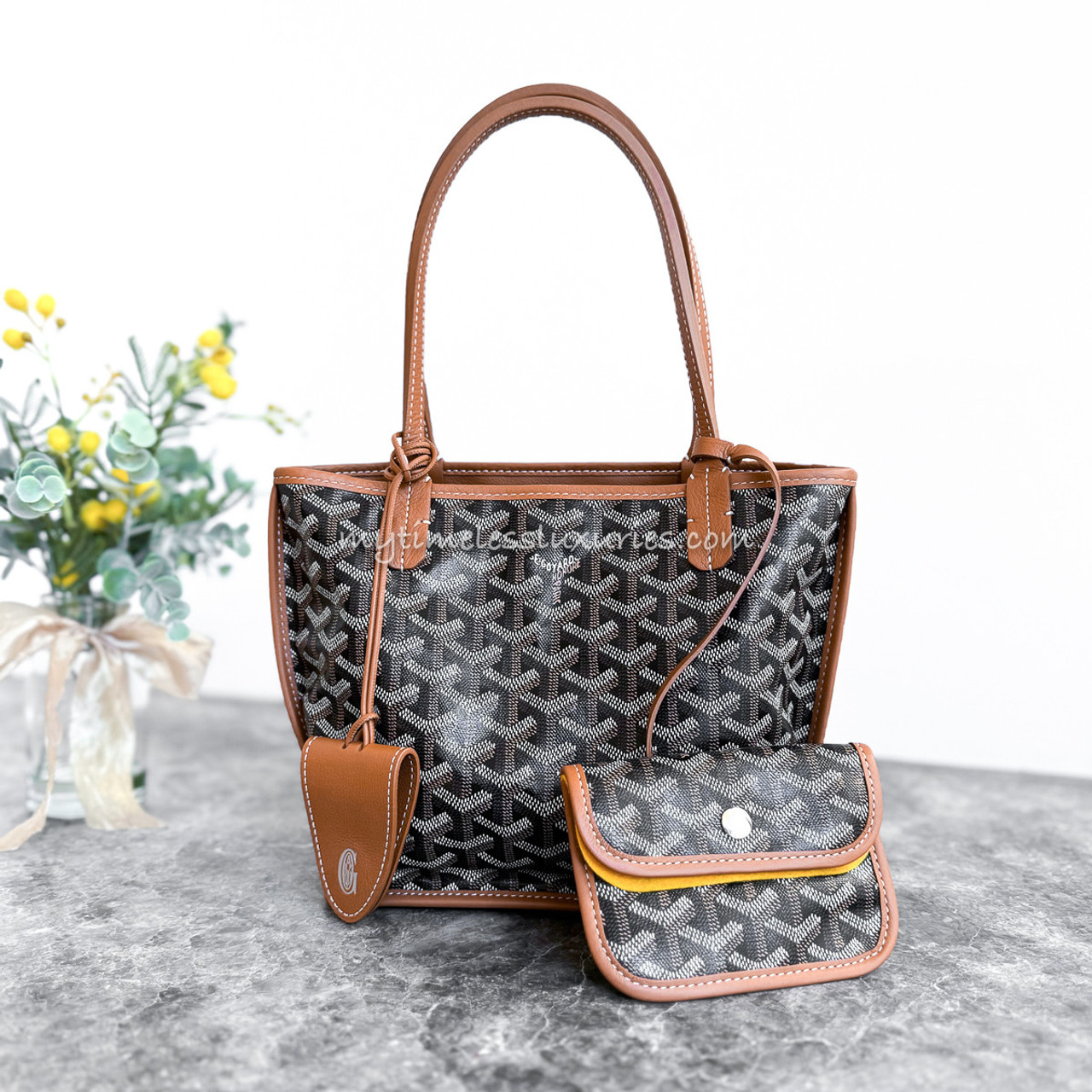 【カラバリ豊富】GOYARD Anjou Mini バック GOYARD Anjou Mini Reversible Tote + Croc Universel Clip
