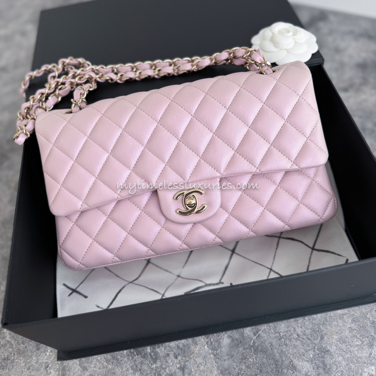 Chanel 21s Rose Chanel Rose Clair Flap Bag 21S Rose Clair Caviar
