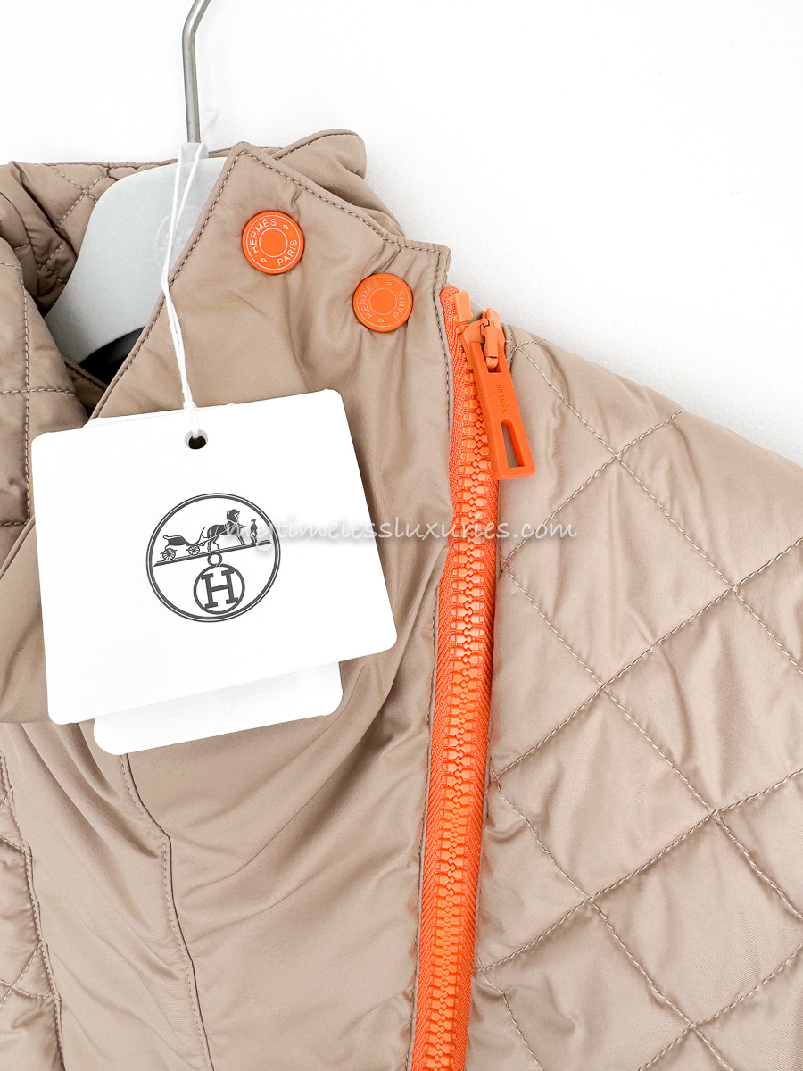 HERMES 2023 Quilted Puffer Sport Jacket 38 - Timeless Luxuries HERMES 2023 Quilted Puffer Sport Jacket 38 - Timeless Luxuries