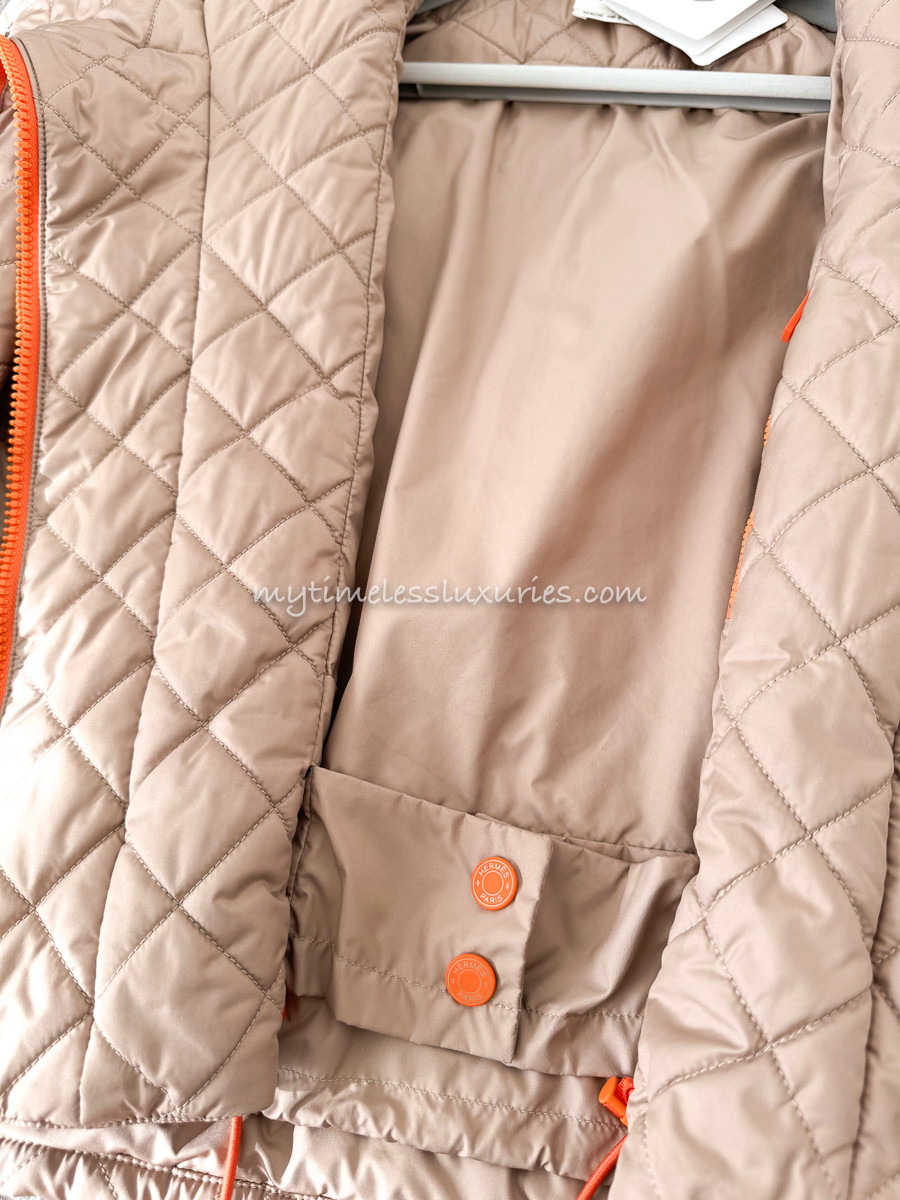 HERMES 2023 Quilted Puffer Sport Jacket 38 - Timeless Luxuries