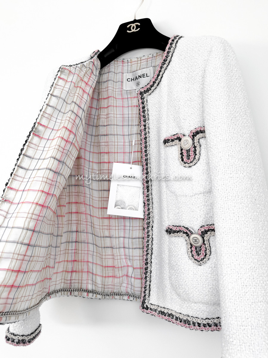 CHANEL 20C Little White Jacket 36 *New - Timeless Luxuries