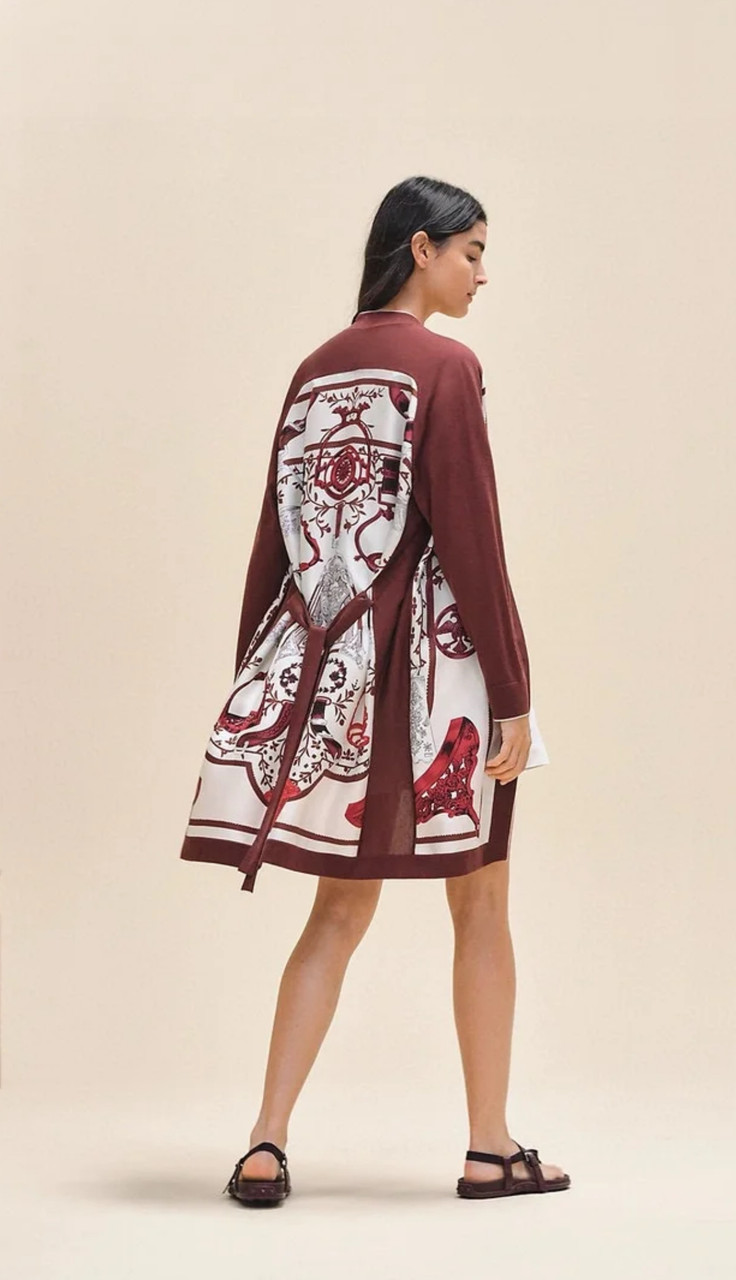 2024 HERMES フレアスカート　34 HERMES 2024 'Etriers' Twillaine Cardigan 34 *New - Timeless