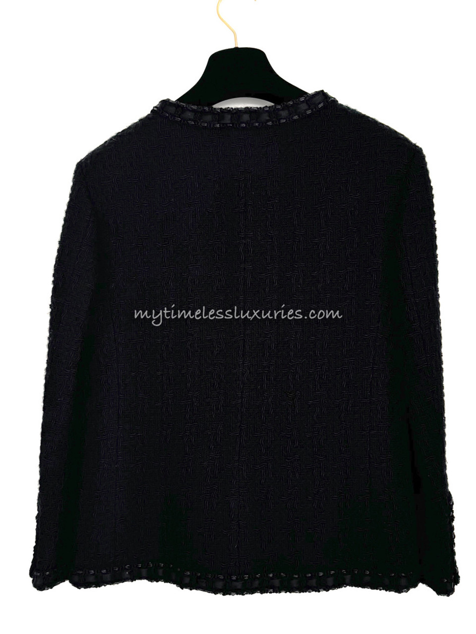 CHANEL 16A Paris in Rome Little Black Jacket 40 - Timeless