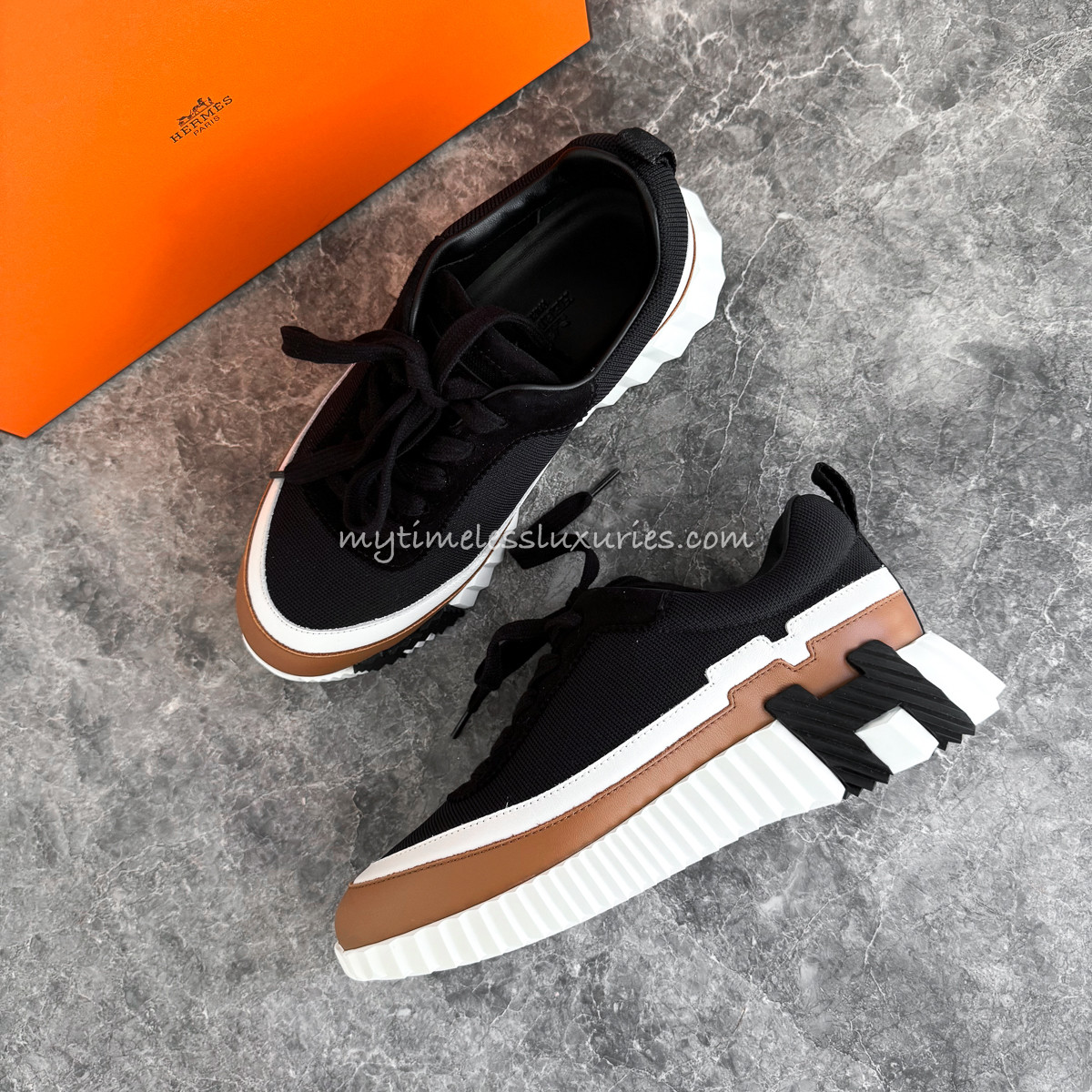 Hermes Sneaker Shop Eu HERMES 2024 Bouncing Sneaker EU Noir