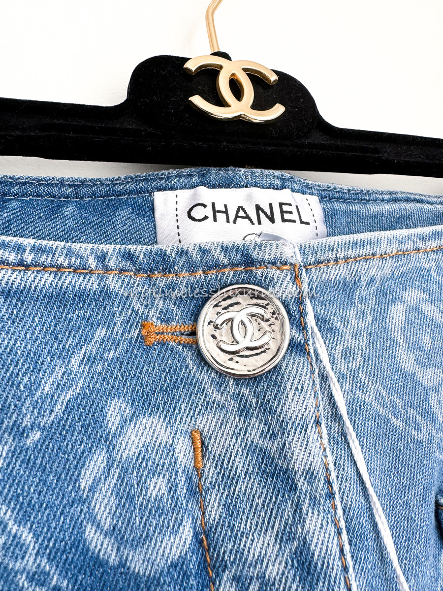 CHANEL 23A Slim Flare Jeans 38 *New Timeless Luxuries