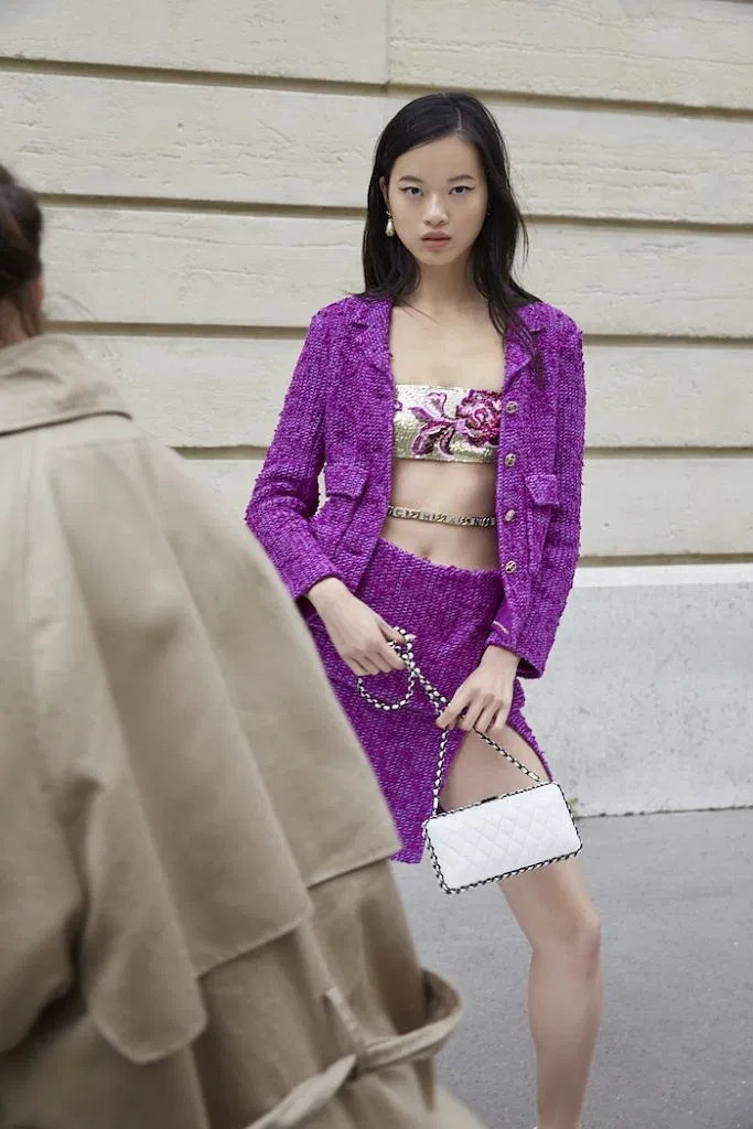 CHANEL 21C Purple Tweed Jacket 36 *New - Timeless Luxuries