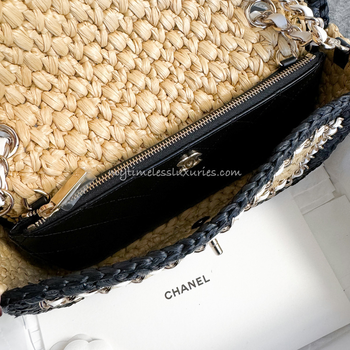 CHANELバック シャネル24年春夏新作バッグ、グラデーションツイードのフラップバッグ