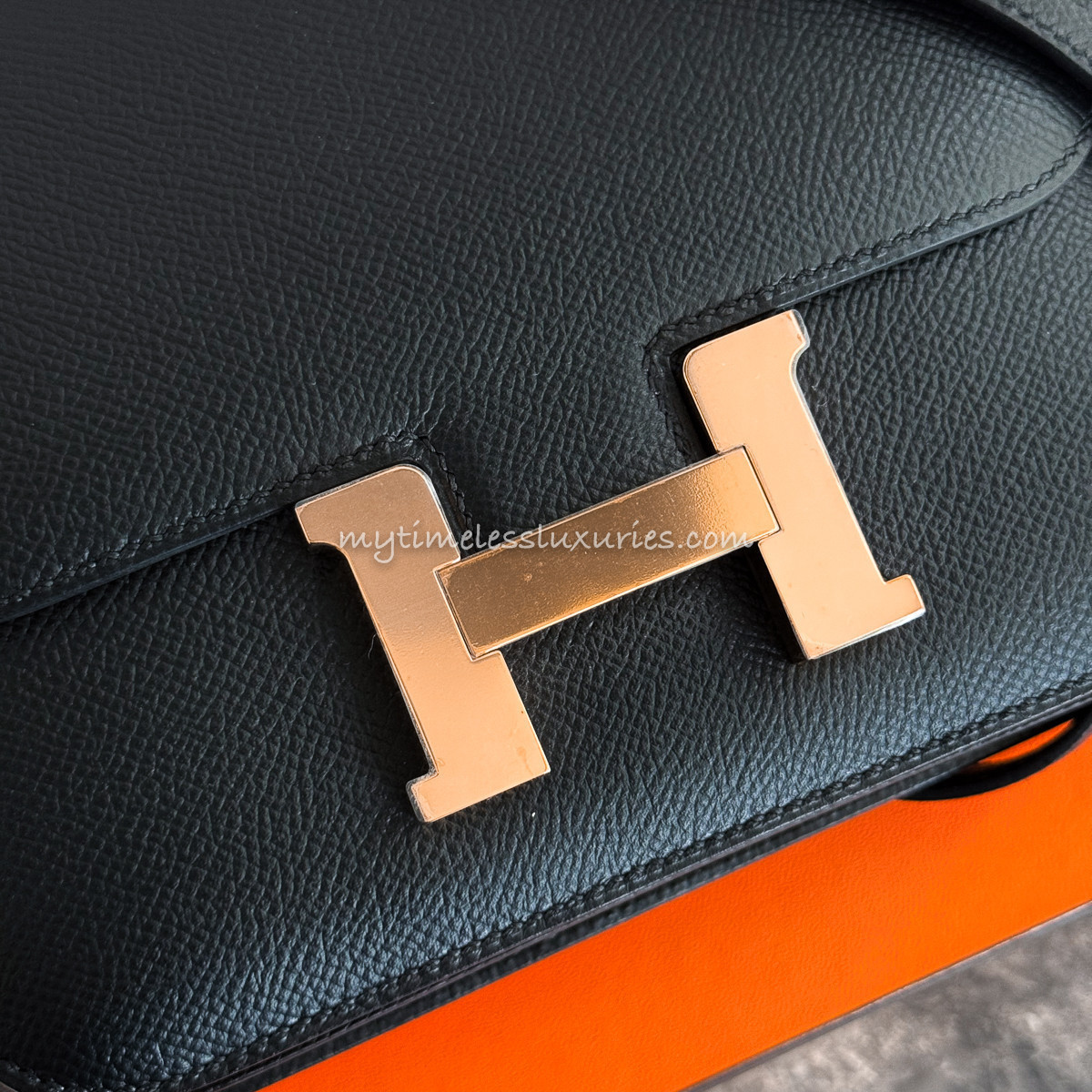 HERMES Constance Mini 18 Noir RGHW - Timeless Luxuries