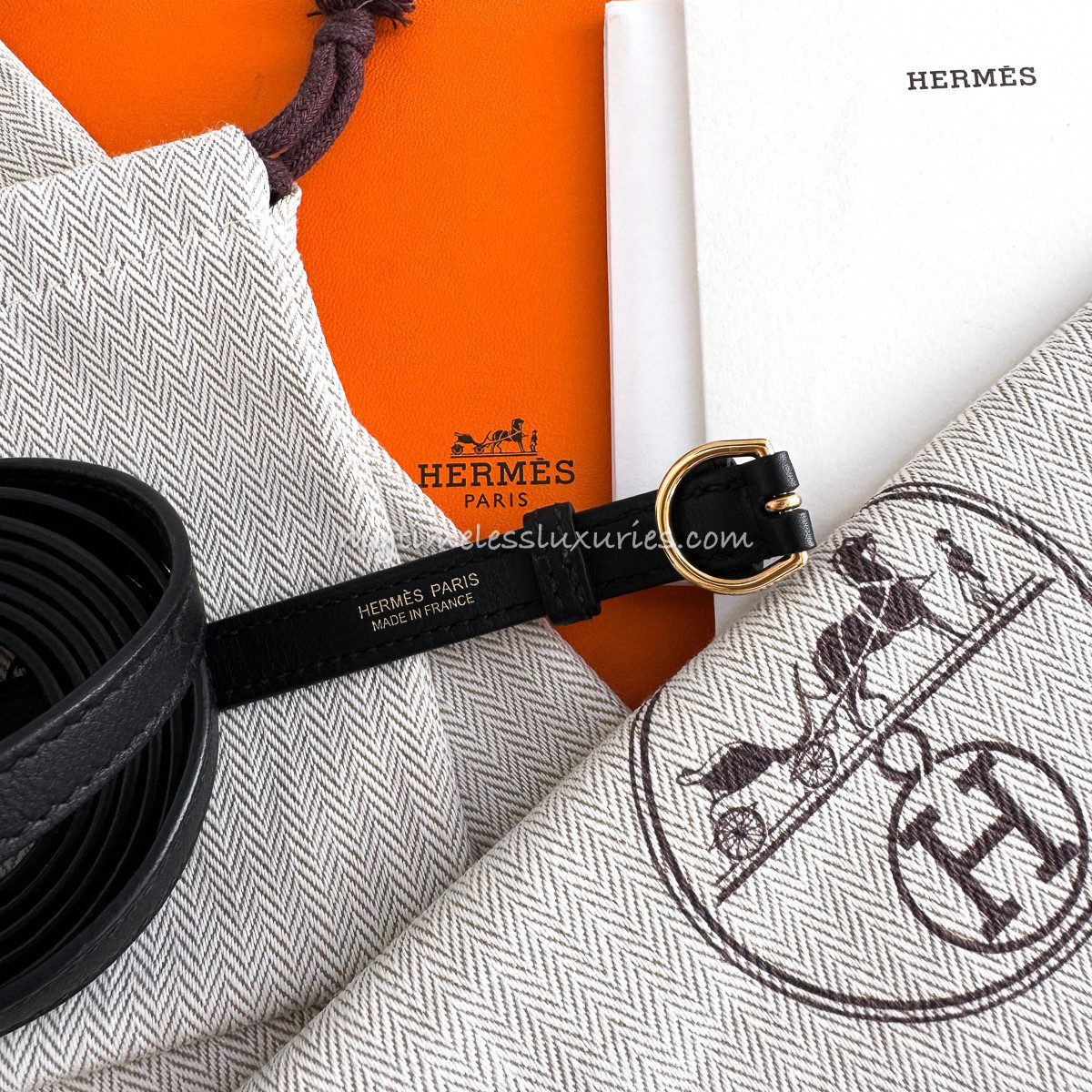 HERMES Kelly Danse Noir Swift Rose Gold Hw - Timeless Luxuries