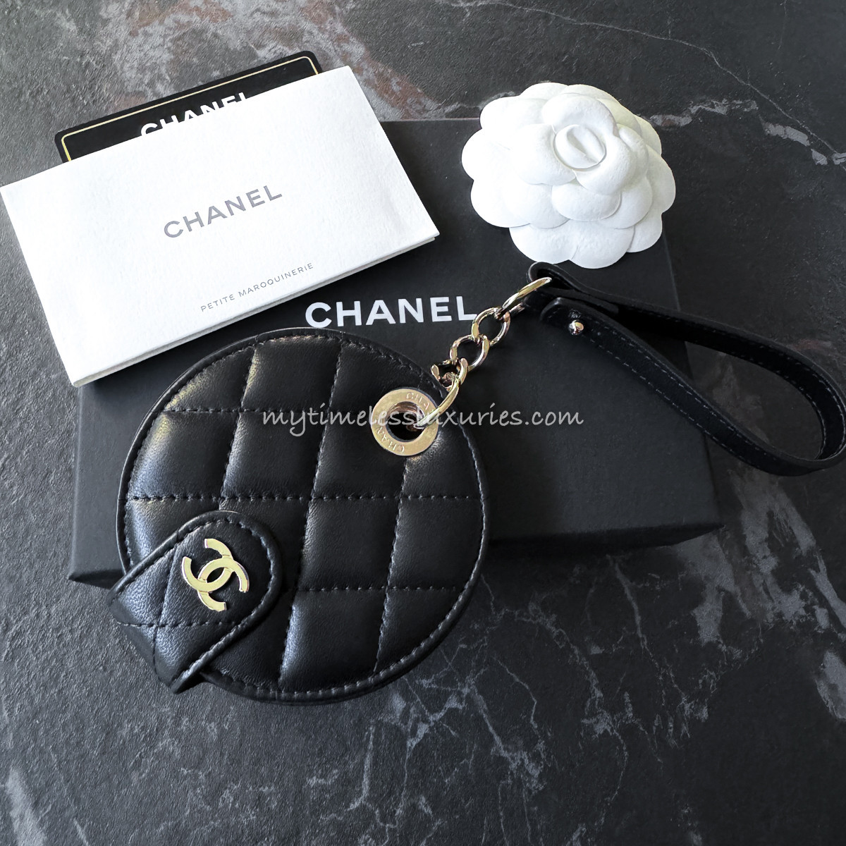 delete CHANEL VVIP Exclusive Luggage Tag/ Bag Charm *New