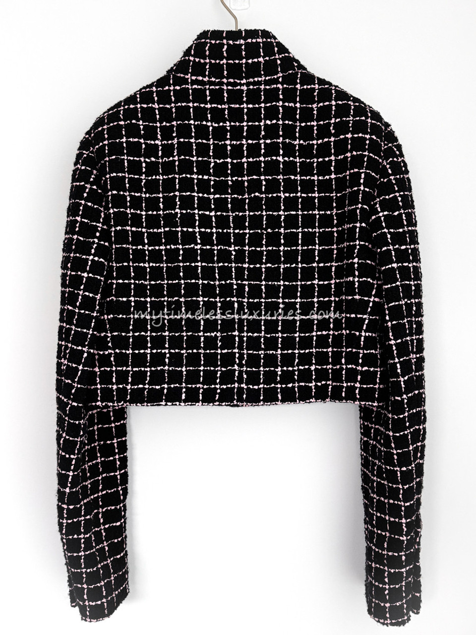 CHANEL 23K Runway Tweed Jacket Camélia Gripoix Buttons 36 CHANEL 23K Runway Tweed Jacket Camélia Gripoix Buttons 36
