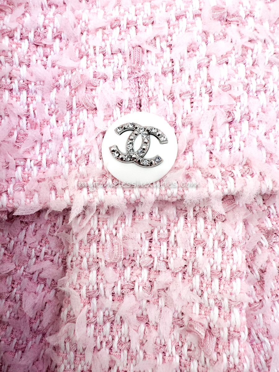 CHANEL 21C Fantasy Tweed Jacket 34 Pink - Timeless Luxuries