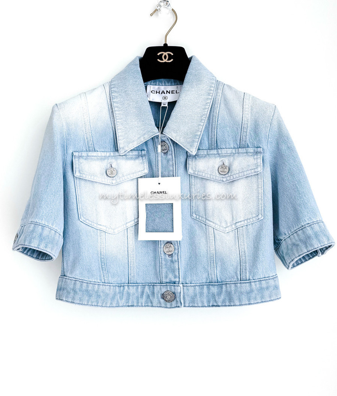 【CHANEL】COCO BEACH ココビーチ ジャケット CHANEL 24M Coco Beach Denim Jacket 36 *New - Timeless Luxuries