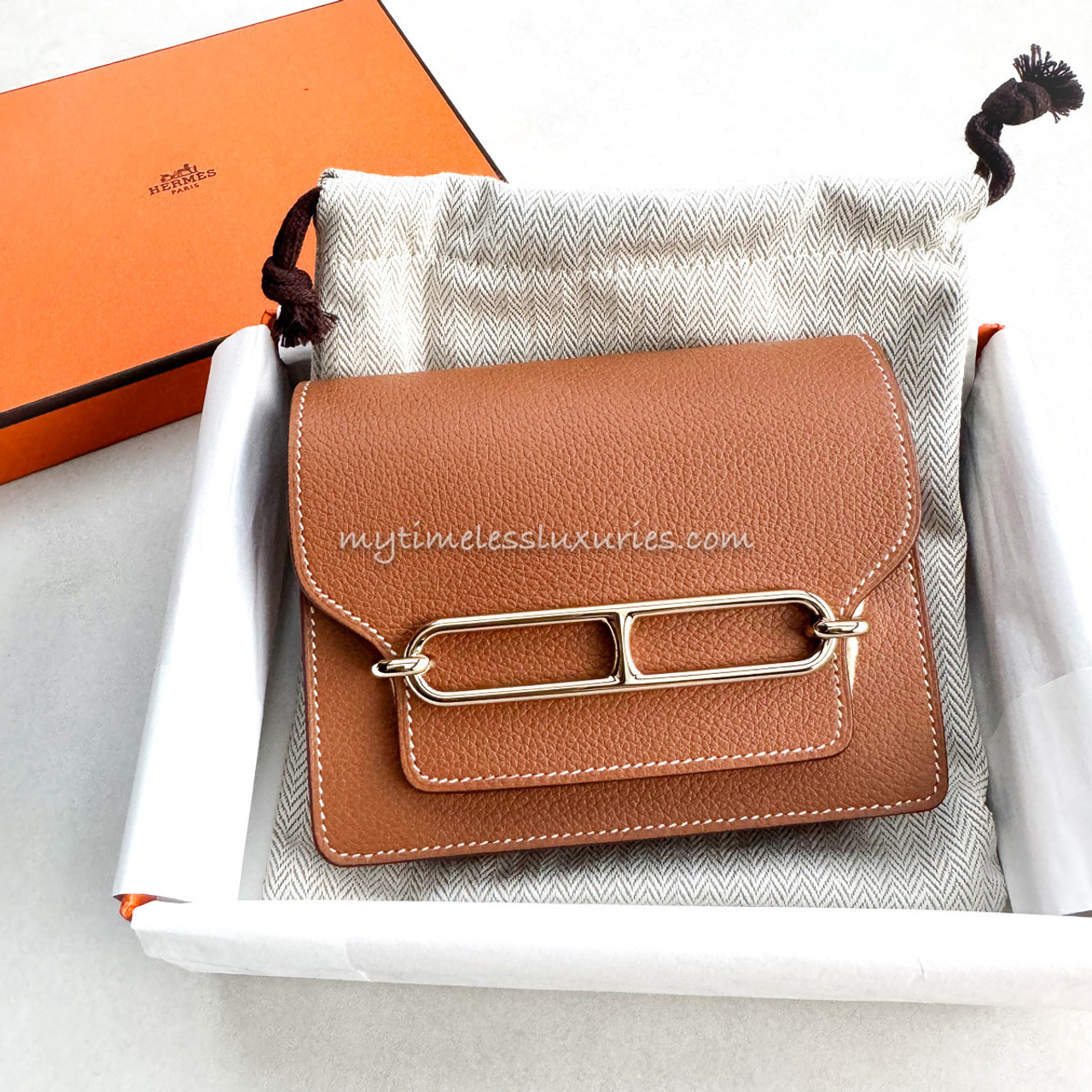 上品な美財布★カラーも豊富【HERMES】Roulis Slim wallet Brand New ( Rank N ) HERMÈS Roulis Slim Mauve Pale (09) Vert