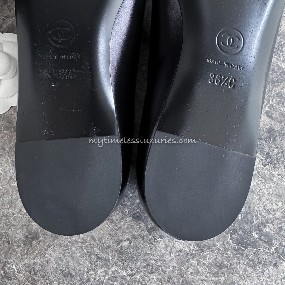 CHANEL 24S Mary Jane Flats with Pearls 36.5 *New - Timeless Luxuries