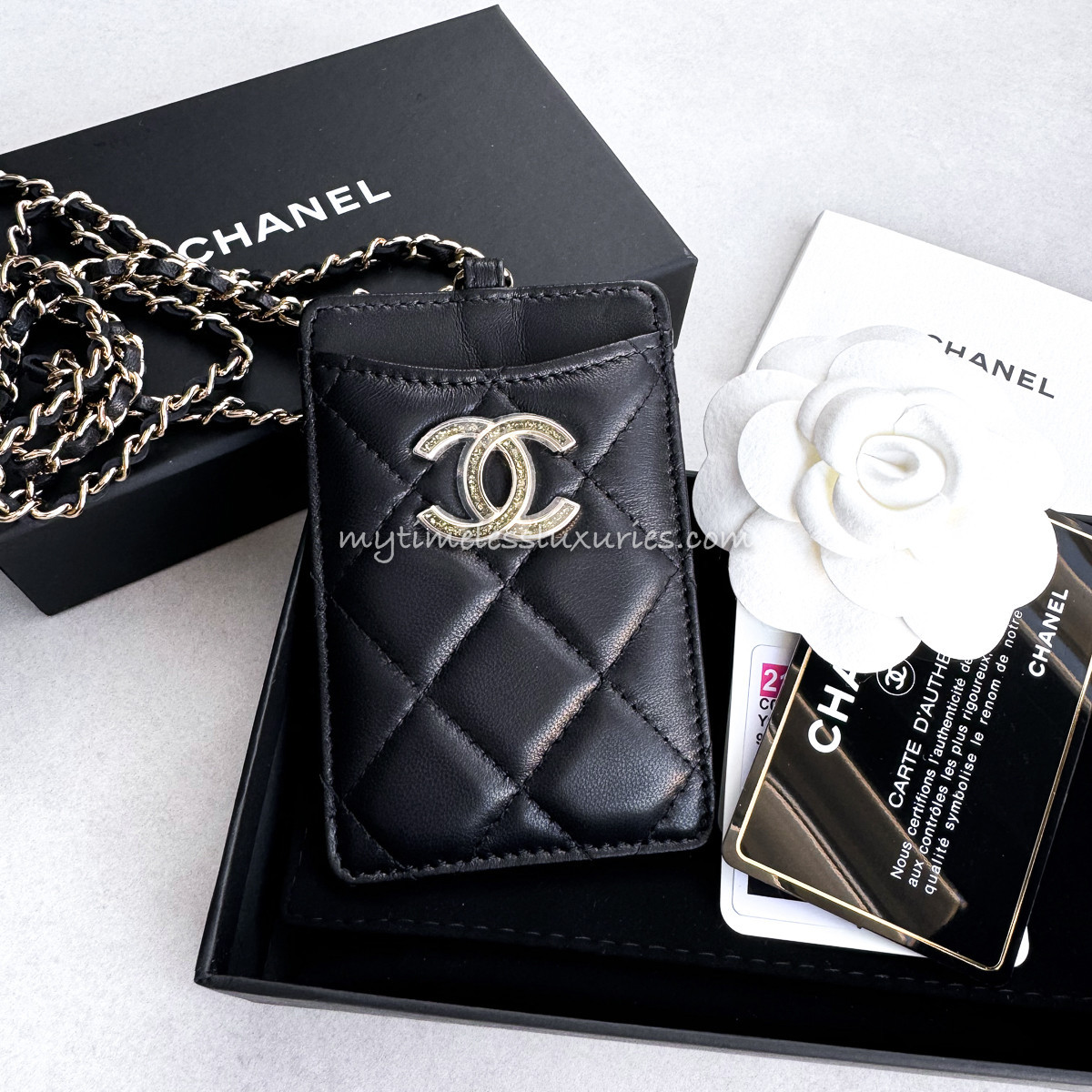 CHANEL VVIP Exclusive Card Holder with Chain *New - Timeless Luxuries