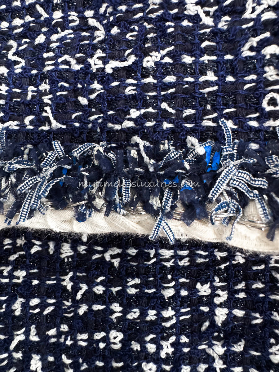 CHANEL 15P Blue Fantasy Tweed Jacket 38 - Timeless Luxuries