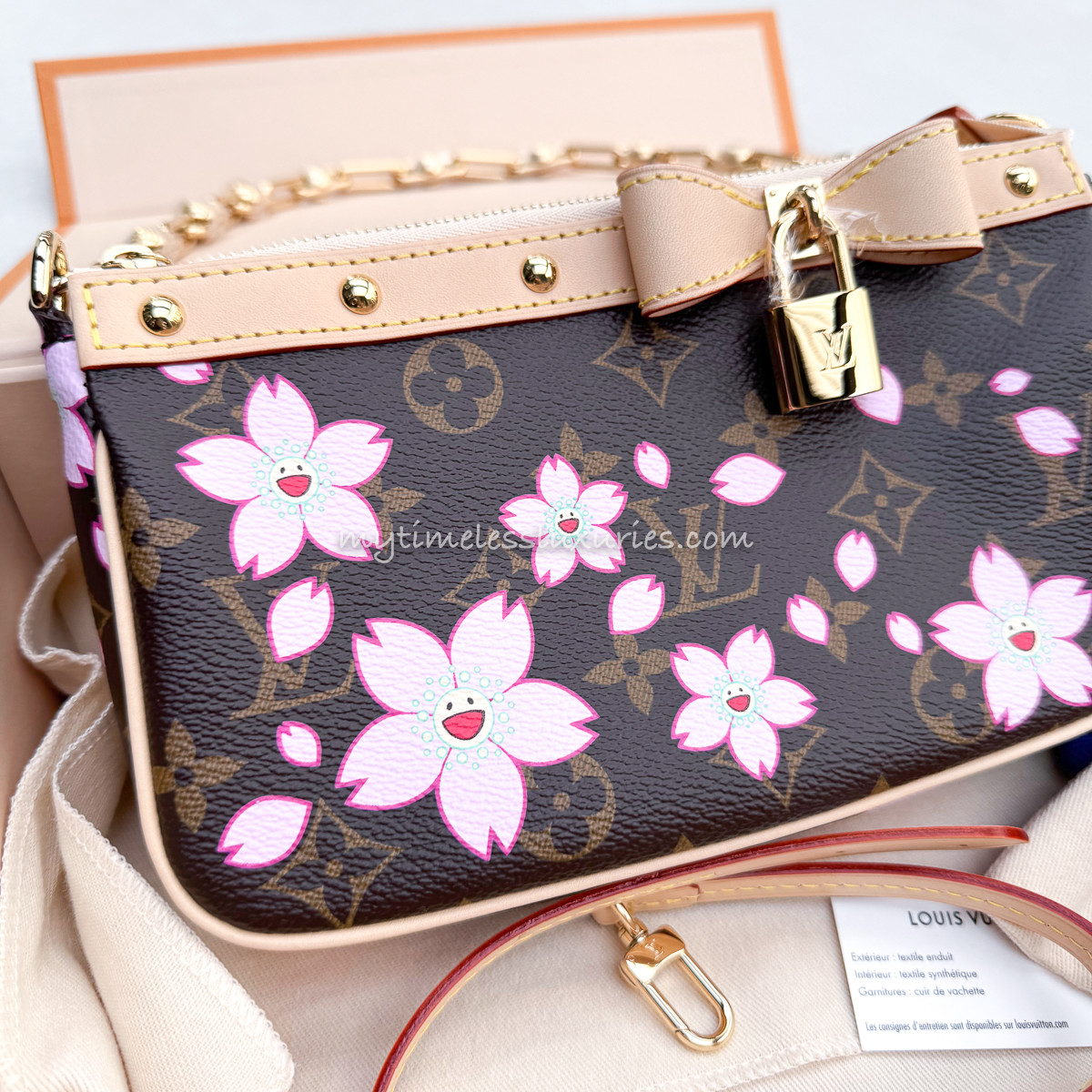 LOUIS VUITTON Murakami Nano Speedy Multicolore Noir