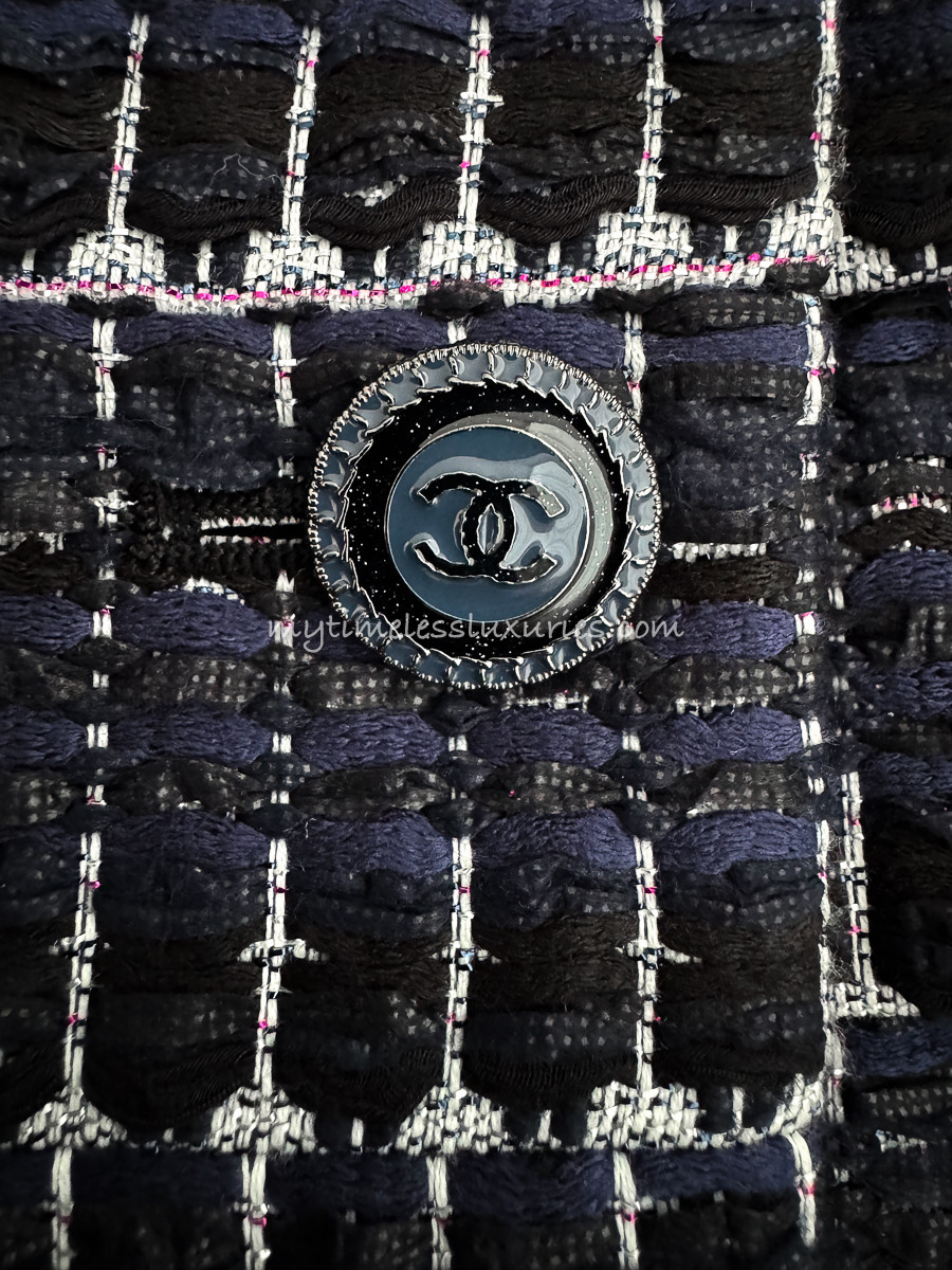 CHANEL 16P Double Breasted Fantasy Tweed Jacket 36 *New - Timeless