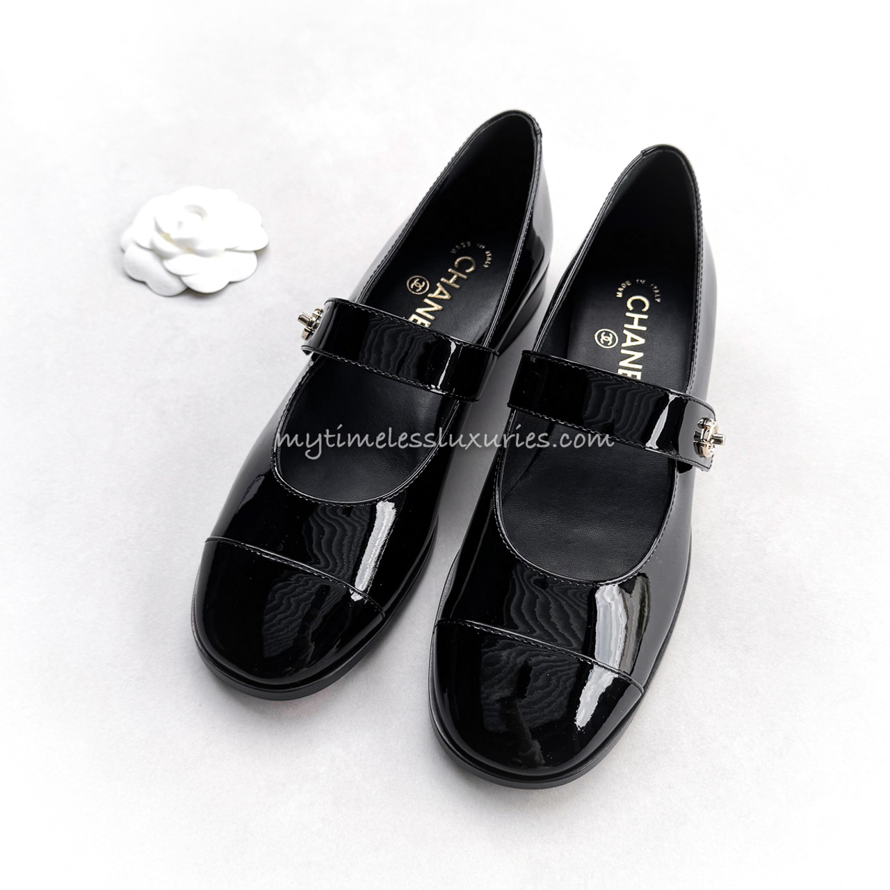 [CHANEL]★Mary Jane Turnlock Shoes CHANEL Mary Jane Turnlock Loafer 35.5 Black G45280 134652849