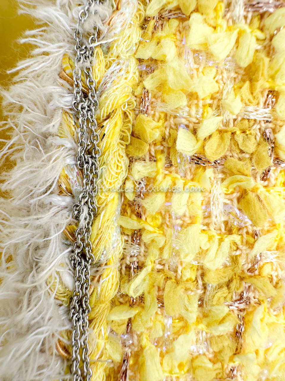 CHANEL 20P Yellow Fantasy Tweed Jacket 34 *New - Timeless