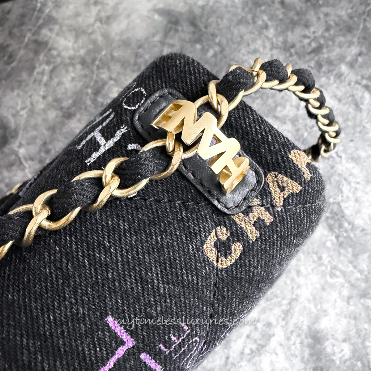 CHANEL 22P Black Denim Mood Small Flap Bag *New - Timeless Luxuries