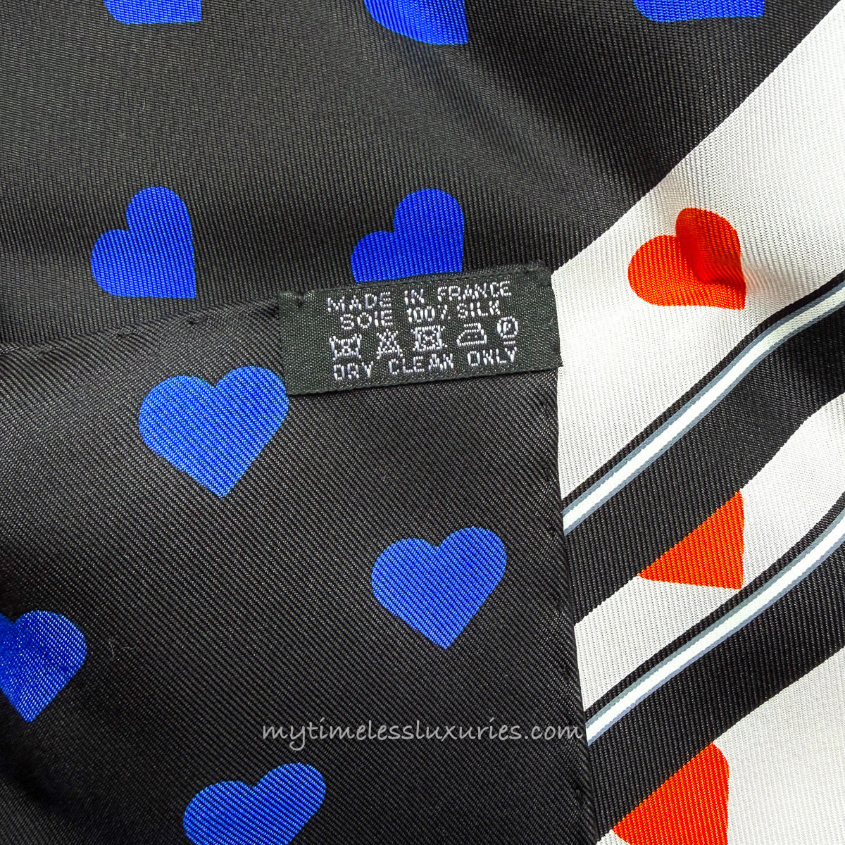 HERMES 'Brides de Gala Love' Silk Twill Scarf 90 *New - Timeless