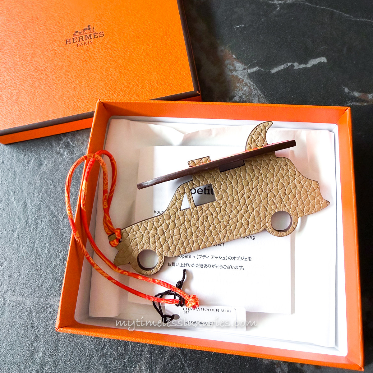 HERMES Petit H Car Surf Charm *New - Timeless Luxuries