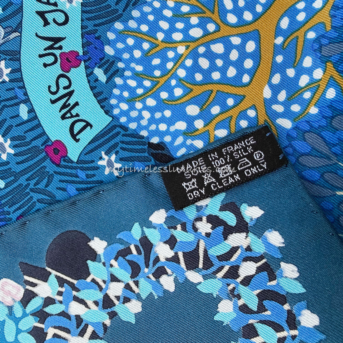 HERMES 'Dans un Jardin Anglais' by Alice Shirley Silk Twill 90