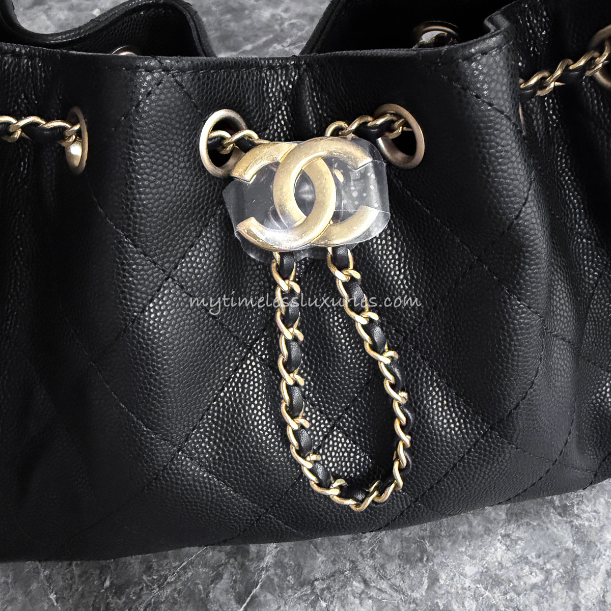 CHANEL 26P Mini 25 Bag Black Caviar Gold Hw *New - Timeless Luxuries