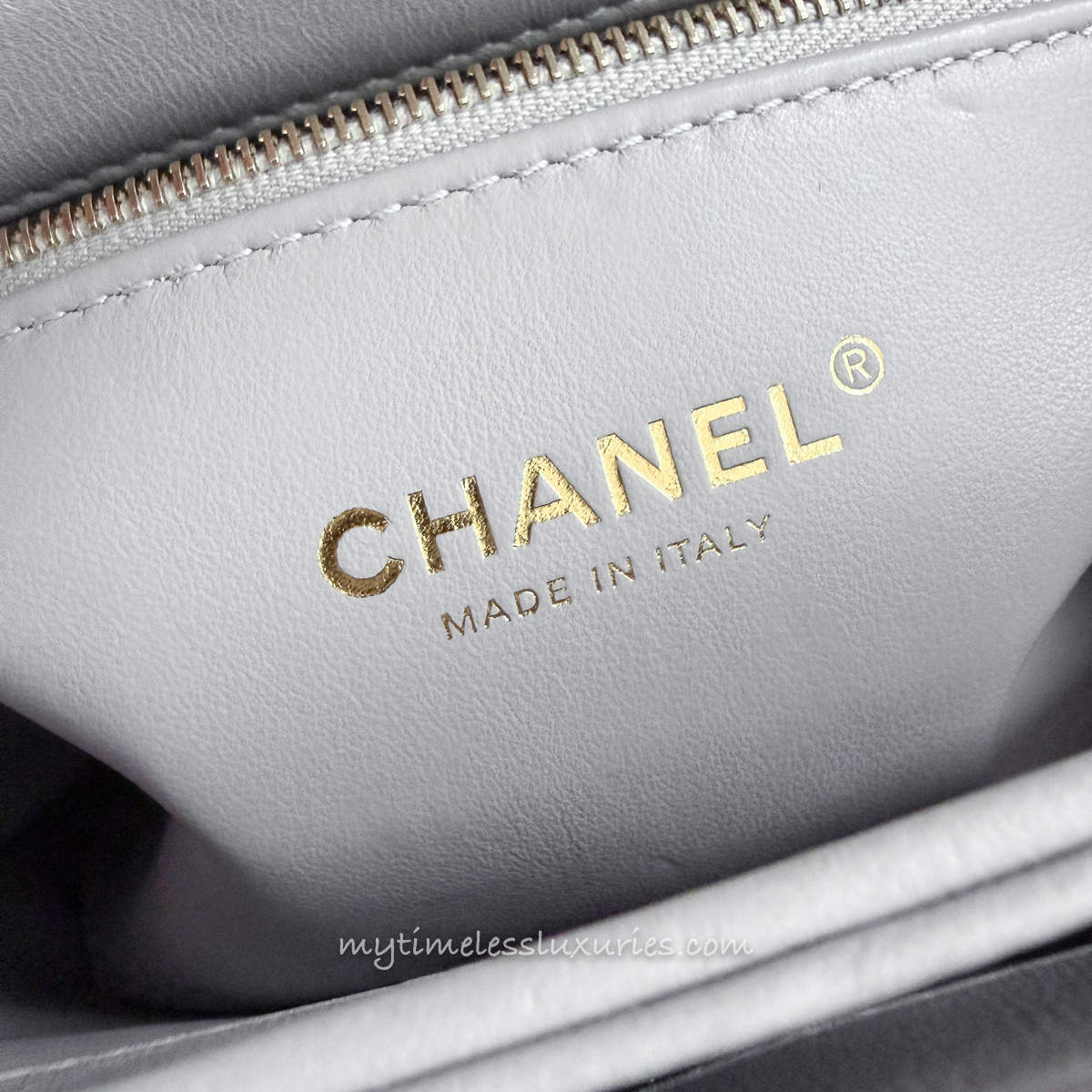 CHANEL Grey Small Trendy CC Lt Gold Hw - Timeless Luxuries