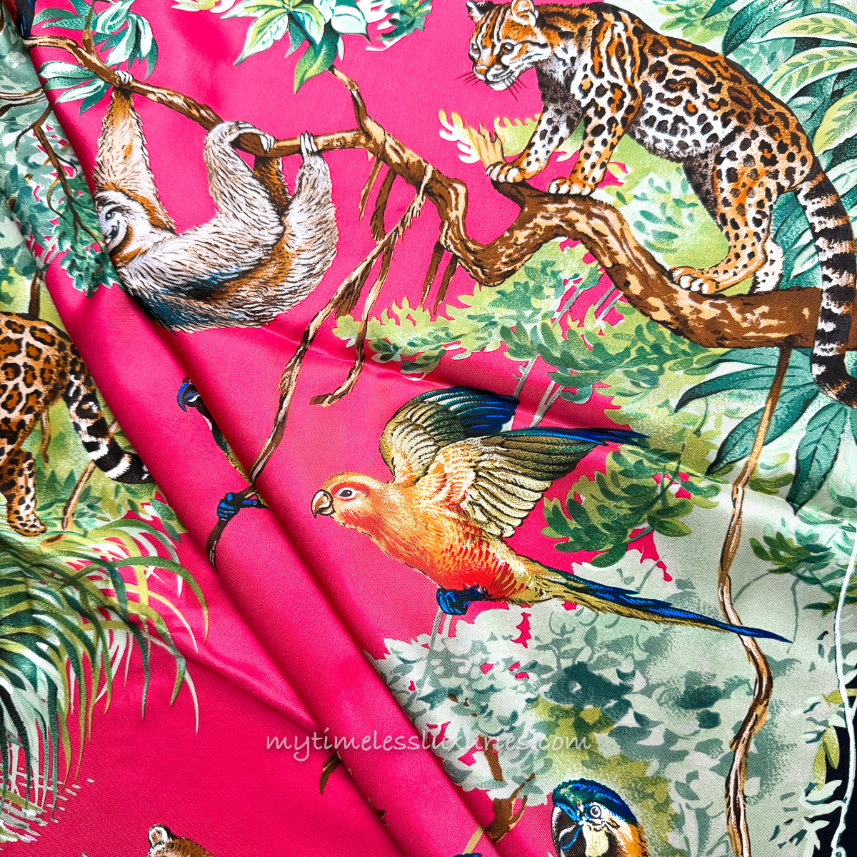 HERMES 'Equateur' R Dallet Giant Silk Twill Scarf 140 *New