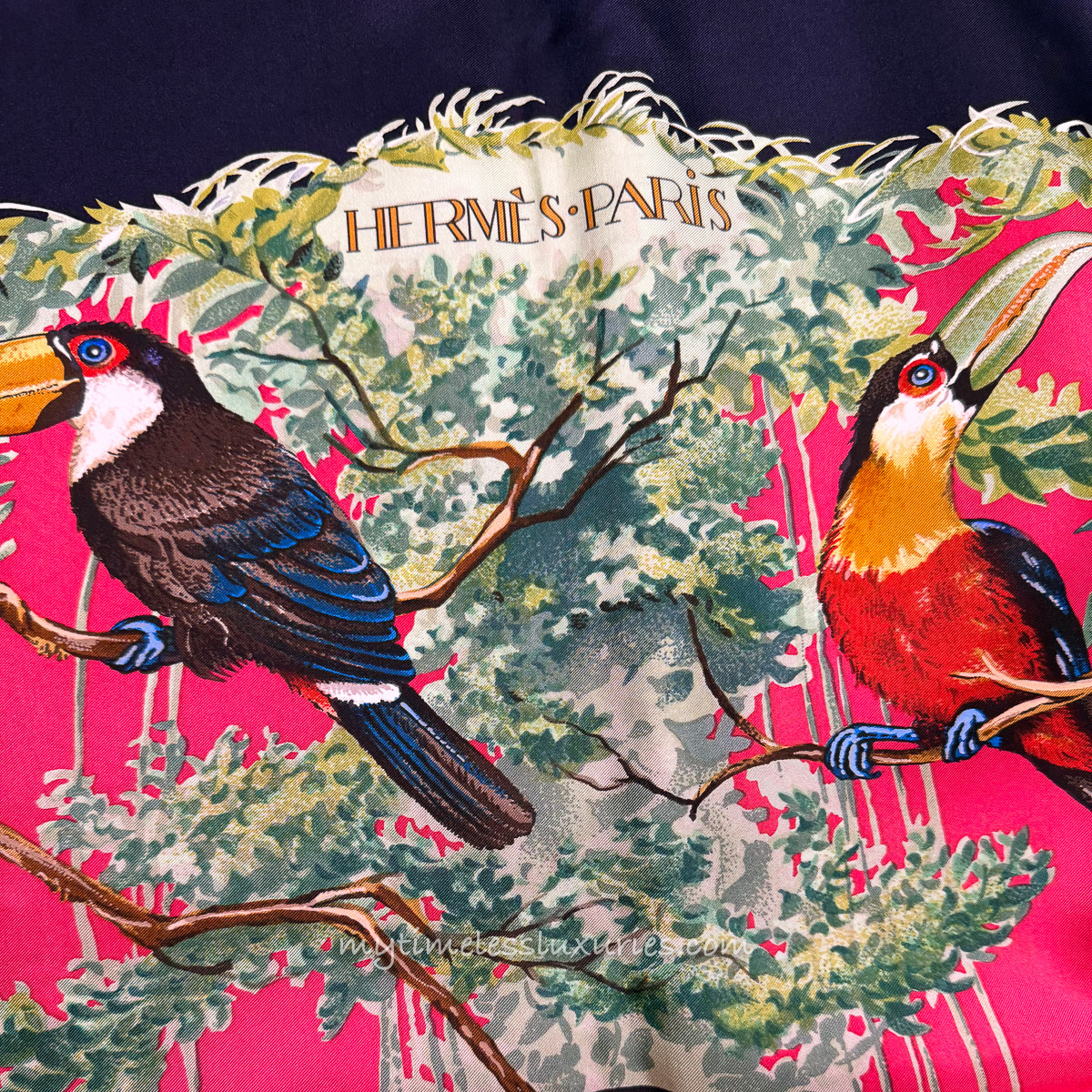 HERMES 'Equateur' R Dallet Giant Silk Twill Scarf 140 *New