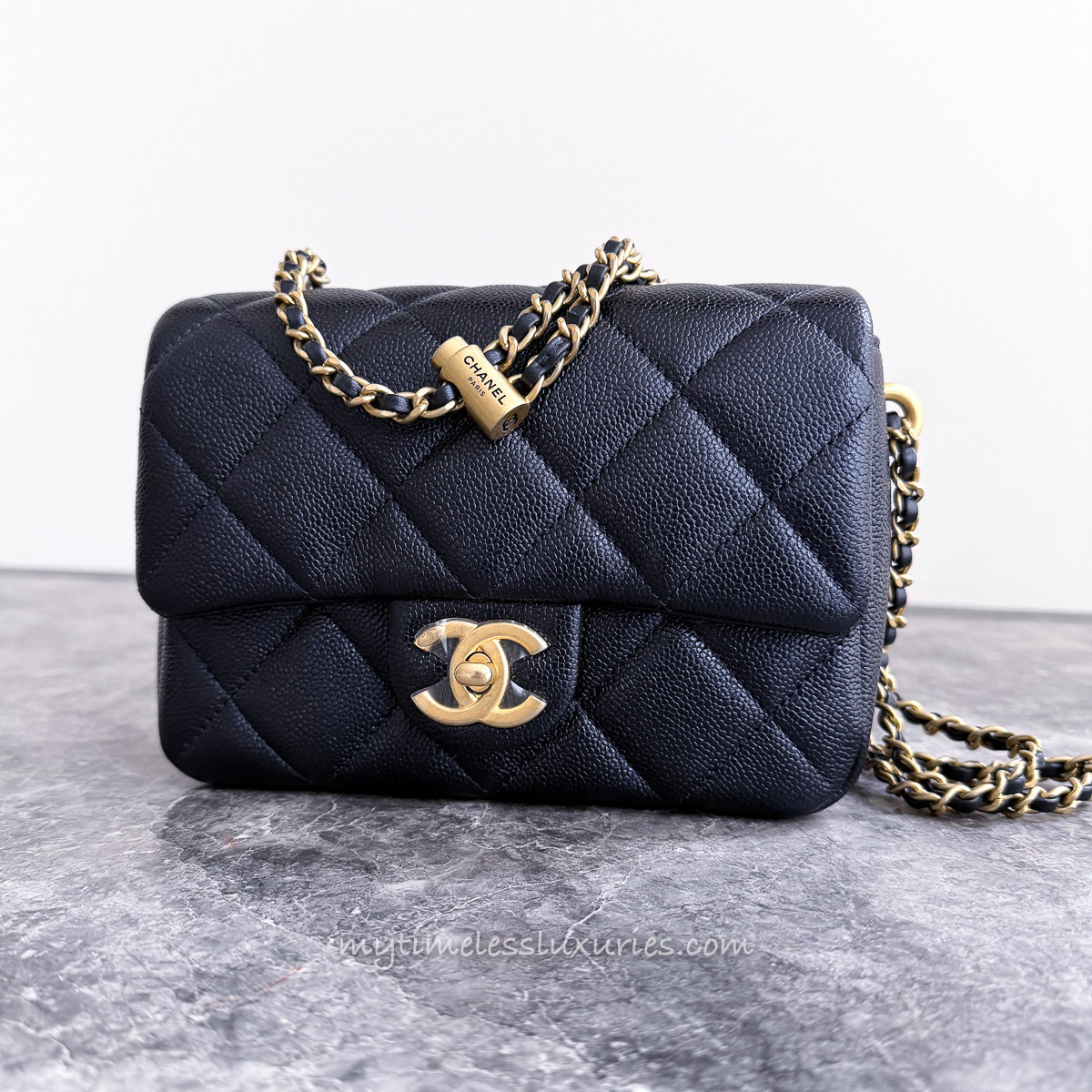 CHANEL 21K My Perfect Mini Iridescent Caviar *New - Timeless Luxuries
