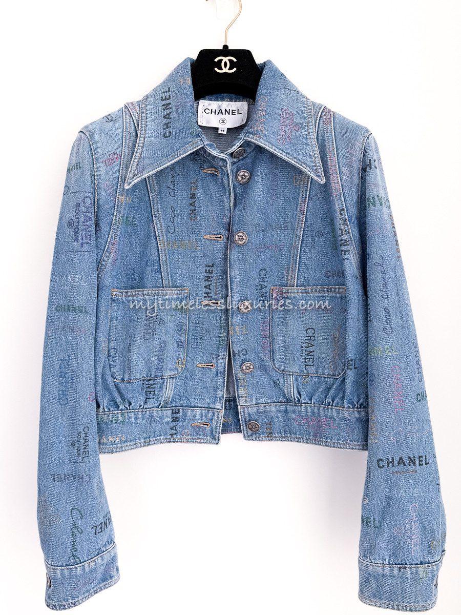 CHANEL 22P Denim Jacket 38 - Timeless Luxuries