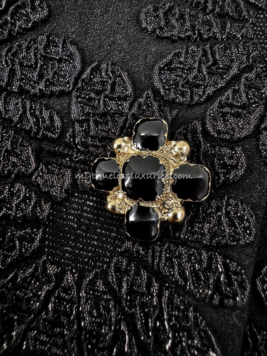 CHANEL 12P CC Tweed Blazer Jacket 36 FR
