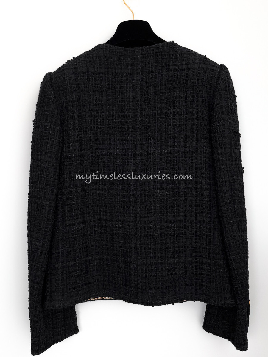 CHANEL 21A Metiers d'Art Little Black Jacket 34 - Timeless Luxuries