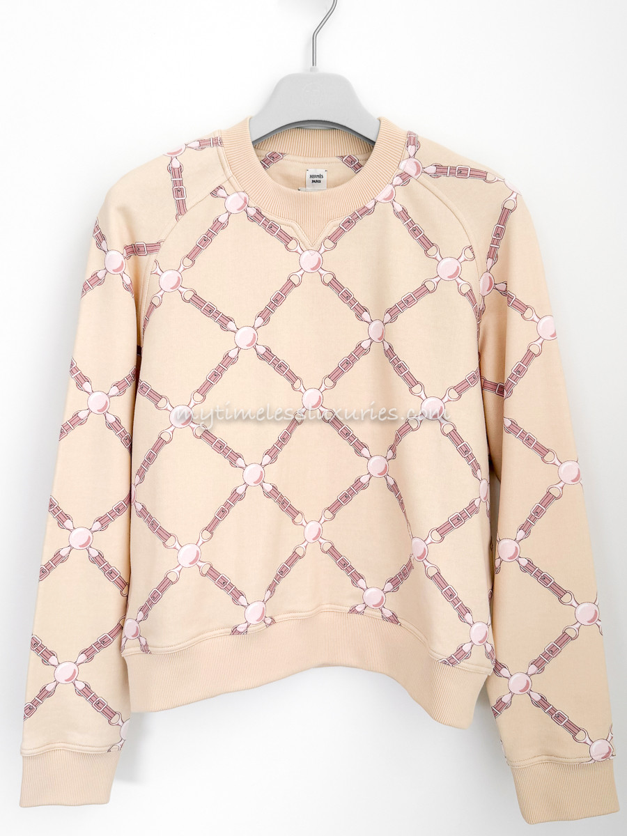 HERMES 'Grand Tralala' Cotton Sweater/ Sweatshirt 36 - Timeless