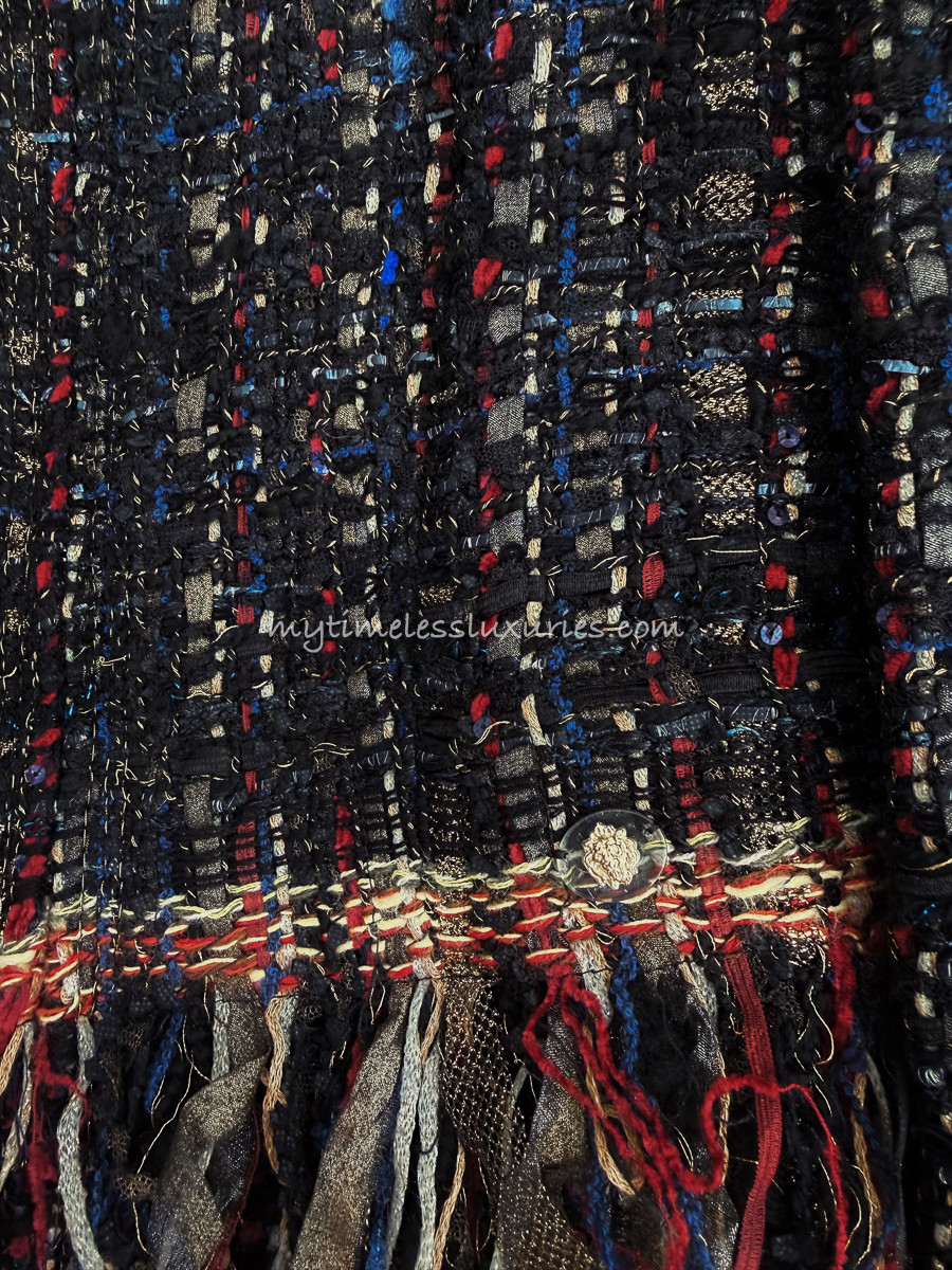 CHANEL 17A Metiers d'Art Cosmopolite Lesage Tweed Jacket 36