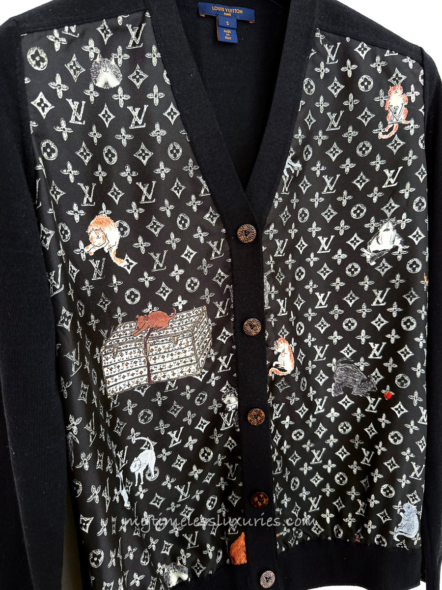 LOUIS VUITTON x Grace Coddington Catogram Cardigan S - Timeless