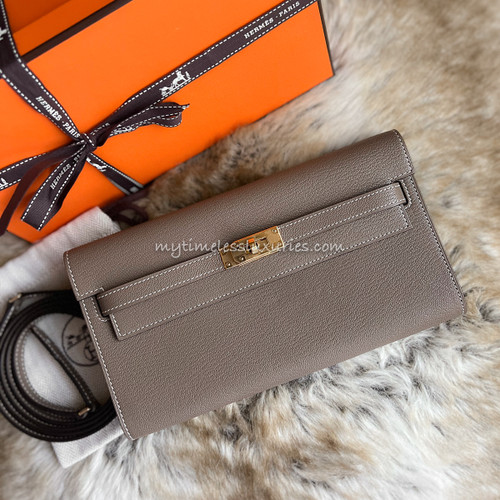 HERMES 2021 Tricolor Casaque Kelly To Go Wallet GHW - Timeless Luxuries