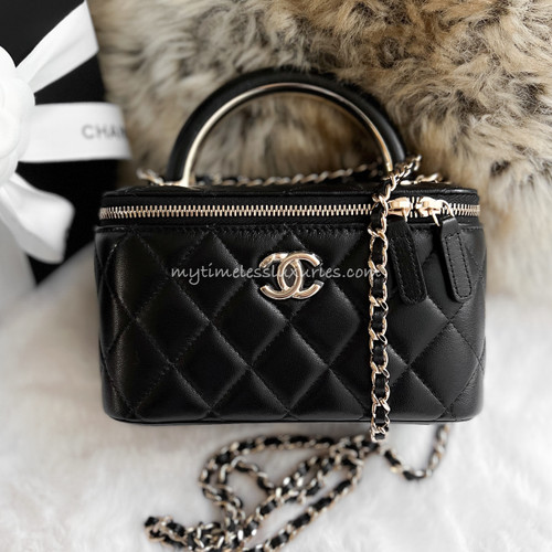 Chanel small CC You black grained calfskin GHW