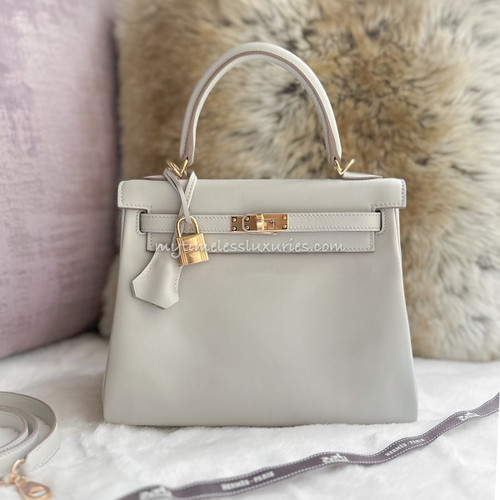 Hermès Kelly 25 - Gris Pale Epsom (NWT) – Lux Second Chance